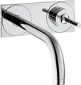 Produktbild: hansgrohe Einhebel-Waschtischmischer AXOR UNO² DN 15, Unterputz, mit Auslauf 225 mm und Platte für Wandmontage chrom