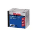 Produktbild: Hama 00044747 CD-Doppel-Leerhülle Standard 10er-Pack Transparent,Schwarz