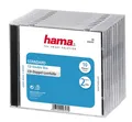 Produktbild: Hama CD-Doppel-Leerhülle Standard, 10er-Pack, Transparent/Schwarz,