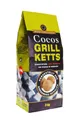 Produktbild: Cocos ökologische Grillkohle Grillketts aus Kokosnuss 3 kg (3 EUR/kg)