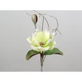 Produktbild: künstlicher Magnolienzweig mit 1 Blüte L. 45cm grün weiß Formano Foam Flower