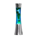 Produktbild: EASYLIGHT Lavalampe Chrom Blau Grün 39,5 cm Hoch mit Leuchtmittel Sandro
