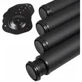Produktbild: So-tech 4 Stück Tischbeine Höhe 870 Mm Ø 76 / 80 Mm Stahl Mit Schwarzer Oberfläche Belastbar Bis 300 Kg (75 Kg Pro Stück), Möbelbeine Mit 32 Mm Höhenverstellung Tischfüße