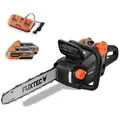 Produktbild: FUXTEC 2x20V Akku Kettensäge | 14 Zoll Schwertlänge | Akku& Ladegerät | Kettengeschwindigkeit von 15m/s| FX-E2KSSET