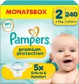 Produktbild: Pampers Premium Protection Gr. 2 | 240 Windeln 4-8kg Mega Pack Monatsbox