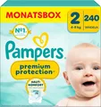 Produktbild: Pampers Baby Windeln Größe 2 4-8kg Premium Protection Mini Monatsbox 240 Stück