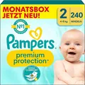 Produktbild: Pampers Baby Windeln Größe 2 4-8kg Premium Protection Mini Monatsbox 240 Stück