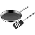 Produktbild: WMF Edelstahlpfanne Bratpfanne 28cm Wender Profi Resist Induktion beschichtet (Bratpfanne, Edelstahl, 28 x 6 cm) (17.5628.9990)