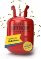 Produktbild: Helium Ballongas für 50 Luftballons Einweg Heliumflasche Folienballons Ballons