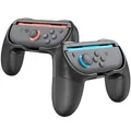 Produktbild: FINTIE Grip Kompatibel mit Nintendo Switch 2 (2025) Joy-Con - [2 Stück] Ergonomisches Design Verschleißfeste Komfort Griff Kit Griffhalter Kompatibel mit Switch Konsole Joy-Con Controller, Schwarz