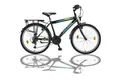 Produktbild: Talson Kinderfahrrad 24 Zoll Cityrad, 21 Gang Shimano, Kettenschaltung, mit Beleuchtung nach StVZO und Gepäckträger Schwarz