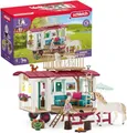 Produktbild: SCHLEICH 42593 Horse Club Wohnwagen für geheime Club-Treffen, 95 Teile Spielset Pferde Figur und weiterem Zubehör, Spielzeug für Kinder ab 5 Jahren