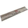 Produktbild: Küchenteppich Waschbar Cooking Grau 60x300 cm Samt Vidaxl