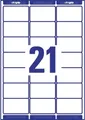 Produktbild: AVERY Zweckform QuickPEEL Adress-Etiketten 63,5 x 38,1 mm 2.100 Etiketten