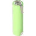 Produktbild: NiMH Akku Flat Top Mignon AA 900mAh mit Lötfahne in U-Form