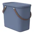 Produktbild: Rotho Albula Aufbewahrungsbox 25l mit Deckel, Kunststoff (PP recycelt), blau, 25l (40.0 x 23.5 x 34.0 cm)