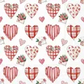 Produktbild: 20 Servietten Liebe Dekorierte Herzen rot als Tischdeko. Papierservietten mit Motiv. Auch für Decoupage und Serviettentechnik 33x33cm