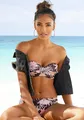 Produktbild: Bügel-Bandeau-Bikini im Mustermix, Gr. 34 - Cup E, braun-apricot Cup E