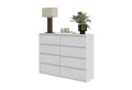 Produktbild: Furnica Kommode GABRIEL 8 Schubladen-Weiß Matt H92cm B120cm T33cm