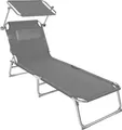 Produktbild: tectake® Gartenliege Chloé klappbar 190 x 68 x 65 cm