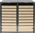 Produktbild: WESTMANN Mülltonnenbox für 2 Mülltonnen à 240 l, HxBxT: 116x132x80cm, mit Gasdruckfedern und Deckeldämpfern