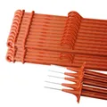 Produktbild: 25x Weidezaunpfähle 103 cm Einzelspitze Elektrozaun Kunststoffpfähle Weidezaun