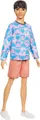 Produktbild: Mattel DWK44; HRH24 - Barbie Ken Fashionista Puppe - Blue and Pink Sweater