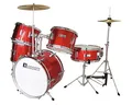 Produktbild: DIMAVERY JDS-305 Kinder Schlagzeug, rot | 5-teiliges hochwertiges Kinderschlagzeug