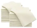 Produktbild: ZOLLNER 20er Set Molton Putztücher - 40x40 cm - saugfähige und langlebige Handtücher aus Baumwolle - waschbar bis 95°C – in beige - Oeko Tex® Zertifiziert