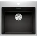 Produktbild: BLANCO SUBLINE 500-IF/A SteelFrame SILGRANIT schwarz - Schwarz