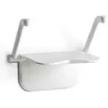 Produktbild: Etac Relax - Wandmontierter Duschstuhl (spa-serie) Etac Relax - Wandmontierter Duschstuhl, Weiß Mit Armlehnen (125 Kg)