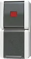 Produktbild: JUNG 876KOW SCHUKO®-Steckdose Wipp-Kontrollschalter Aus-Wechsel IP44 WG800