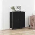 Produktbild: Sideboard Schwarze Eiche 70x30x80 cm Holzwerkstoff und Stahl