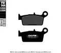 Produktbild: Galfer Organische Bremsbeläge Honda Nh/xr Kymco Top/kb/filly/scout/yup/zx Dael