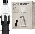 Produktbild: sodastream 0,5L Adapter + 0,5L Kunststoffflasche, Adapter Duo, spülmaschinengeeignet, weiß