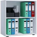 Produktbild: VCM Büroregal Lona (ohne Türen, Weiß, L)