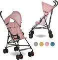 Produktbild: Lorelli Ultra Leichter Buggy Kinderwagen Vaya - nur 4,7kg - kompakter Sportsitz bis 15kg, klappbarer Reisekinderwagen, rosa