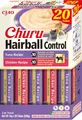 Produktbild: INABA Churu Anti Hairball Katze mit Taurine, Ballaststoffe, 30% Huhn oder Thunfisch, Getreidefrei, Zuckerfrei, Einzelzutat, Keine Nebenerzeugnisse, Katzen Leckerlies Anti Haarballen Katze 20 x 14 g