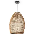 Produktbild: Pendelleuchte Wohnzimmer Boho Korbleuchten Pendellampe Rattan Hängeleuchte Natur (Ø30cm), Pendelleuchte - Typ 2 - Paco Home