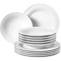 Produktbild: Seltmann Weiden Tafelservice Beat weiß uni, Weiß, Keramik, 12-teilig, Uni, Essen & Trinken, Geschirr, Geschirr-Sets, Tafelservice