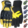 Produktbild: German Wear Motocross Motorradhandschuhe Biker Handschuhe Textilhandschuhe 6X Farben, Größe:9=L, Farbe:Gelb