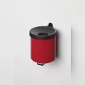 Produktbild: PROREGAL Robuster Ascher zur Wandmontage | 0,6 Liter, HxBxT 10x9x9cm | Stahl | Rot | Ascher Aschenbecher