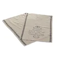 Produktbild: LOBERON Geschirrtuch 2er Set Madil, französischer Vintage-Stil, aussagekräftiger Letterprint, Geschirrhandtücher, Küchentextilien, Küchentücher, Leinen, beige