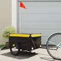 Produktbild: vidaXL Fahrradanhänger, Schwarz und Gelb, 45 kg, Eisen