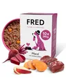 Produktbild: FRED Hundefutter Pferd mit Süßkartoffeln 10 x 390 g I Monoprotein Nassfutter mit Muskelfleisch I Hypoallergen & gut verträglich I Mit Roter Bete & Ölen I Alleinfuttermittel für ausgewachsene Hunde