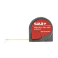 Produktbild: SOLA VIDEO-FLEX - Bandmaß 3m / 13mm - Taschenbandmaß für Innenmessungen - Stahlband, gelb lackiert mit mm Skala - Genauigkeitsklasse II - Rollmeter mit beweglichem Endhaken - Länge 3m/13mm