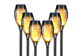 Produktbild: LQWELL LED Solarleuchte Solarleuchten Solar Fackellicht für Außen Garten, LED Solarlampe, mit Realistischer Flammeneffekt, IP65 Wasserdicht