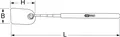 Produktbild: KS TOOLS 550.1009 Teleskop-Lupe, 178-660mm, 44x63,5mm