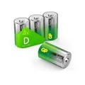 Produktbild: GP Super Alkaline Batterien D 1,5 V, ideal für die Stromversorgung von Geräten des täglichen Bedarfs - Neue G-TECH-Longlife-Technologie, 4 Stück LR20 Batterien