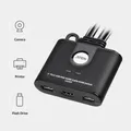 Produktbild: ATEN 2-Port USB FHD HDMI Kabel KVM-Switch - 1920 x 1200 Pixel - Full HD - 1,518 W - Schwarz (CS22HF-AT)